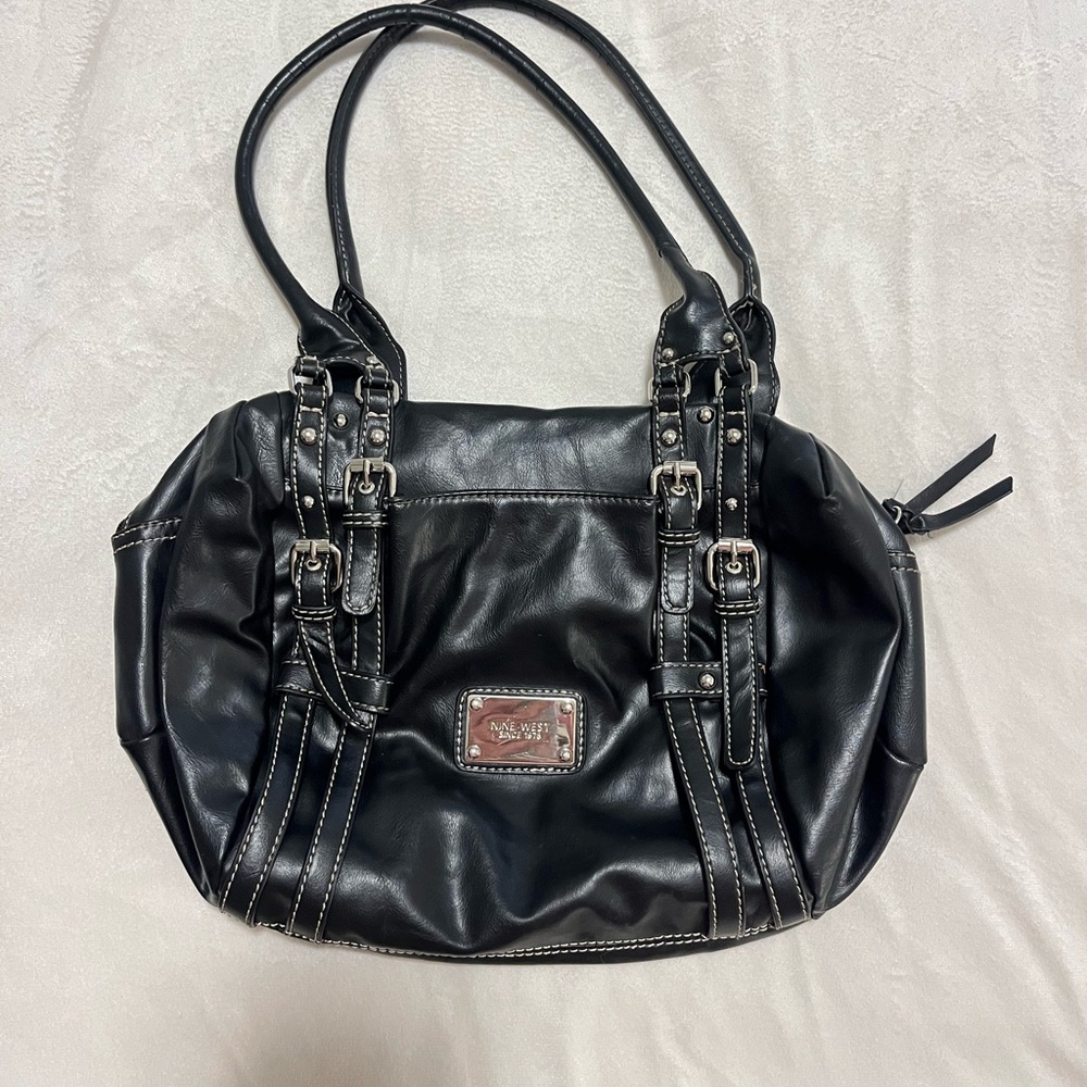 Black Women's Shoulder Bag - Nine west  Faux Leather Tote